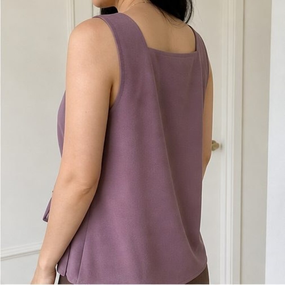 Mauve Ruffle Blouse - Picture 3 of 6